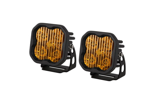 Diode Dynamics Driving / Amber Stage Series 3" SAE Yellow Max LED Pod (Pair)