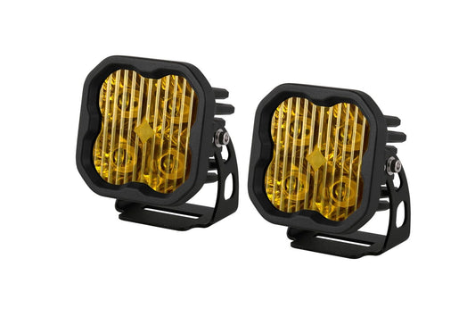 Diode Dynamics Driving / Amber Stage Series 3" SAE Yellow Pro LED Pod (Pair)