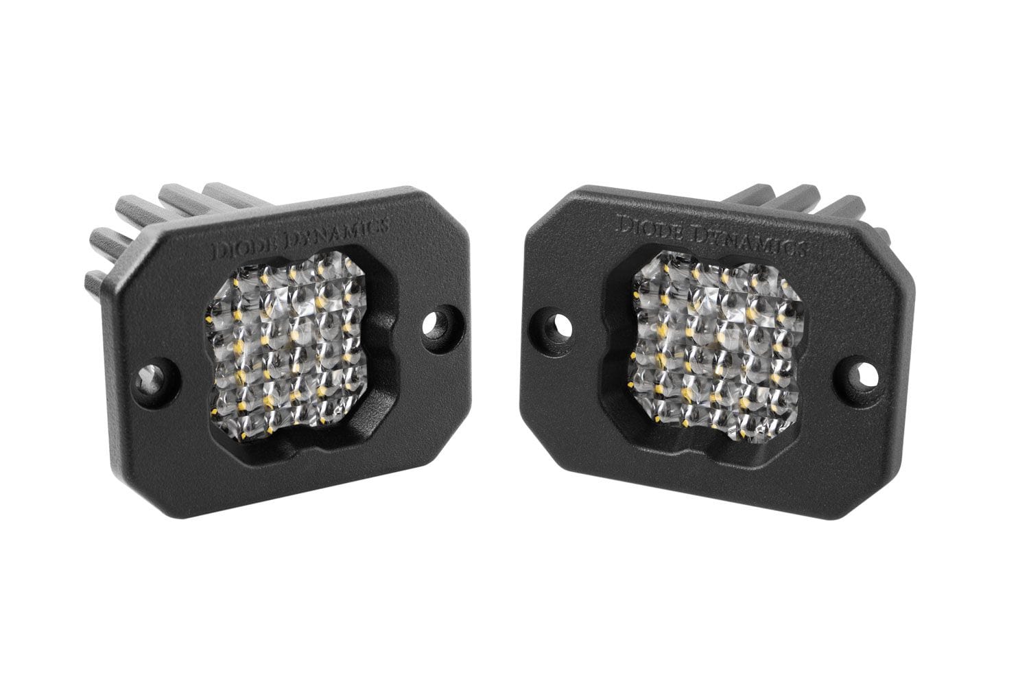 Diode Dynamics Flood / Amber Stage Series C1 White Sport Flush Mount LED Pod (Pair)