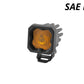 Diode Dynamics SAE Fog / Amber Stage Series C1 Yellow SAE Fog Standard LED Pod (One)