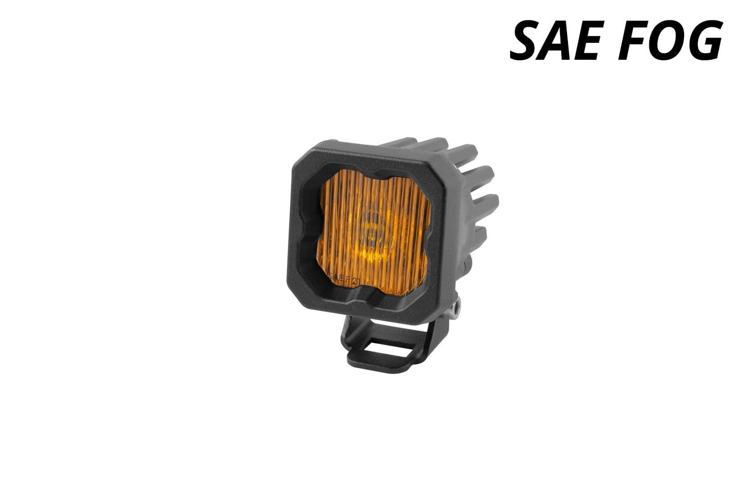 Diode Dynamics SAE Fog / Amber Stage Series C1 Yellow SAE Fog Standard LED Pod (One)