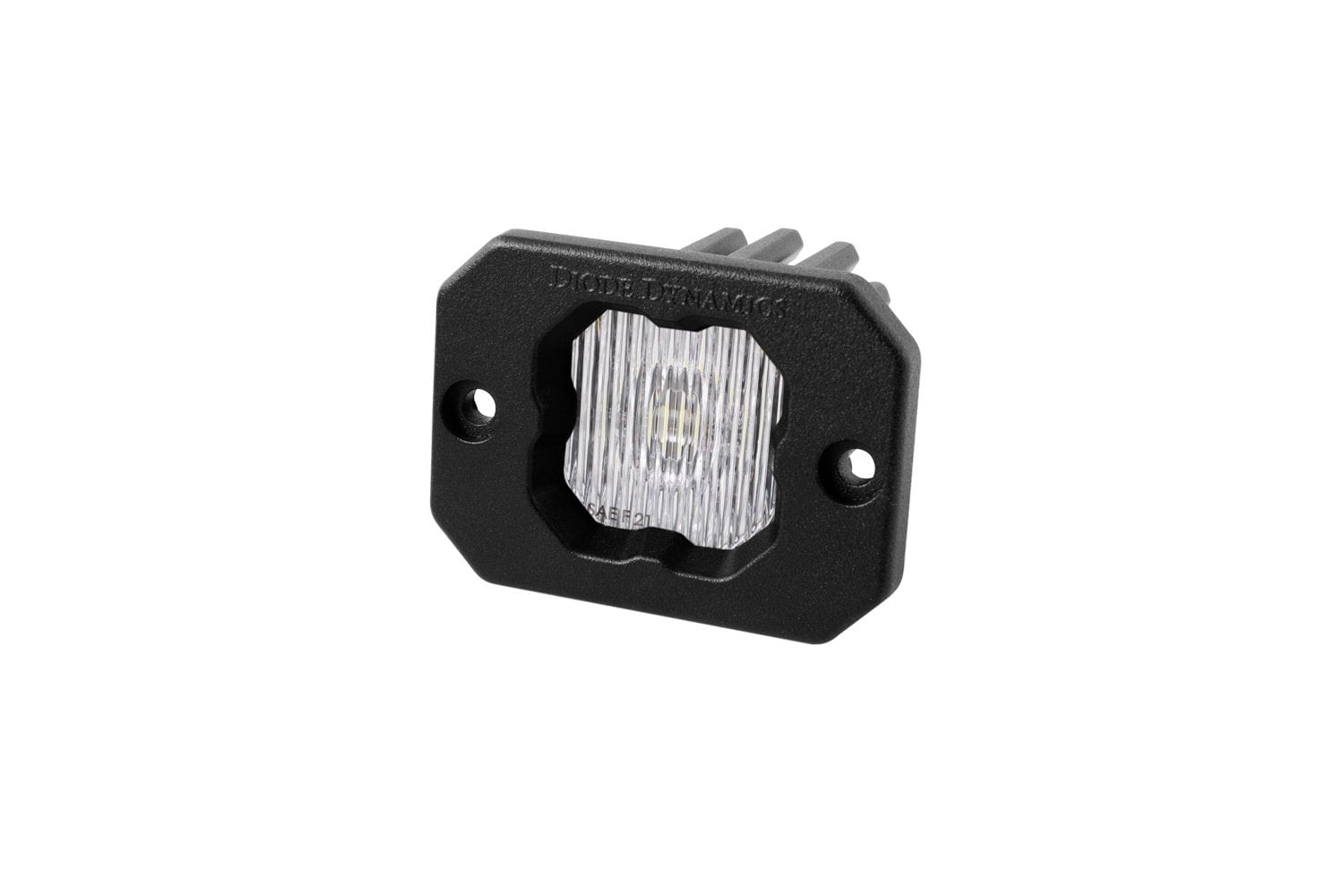 Diode Dynamics SAE Fog / Cool White (6000K) Stage Series C1 White SAE Fog Flush Mount LED Pod (One)