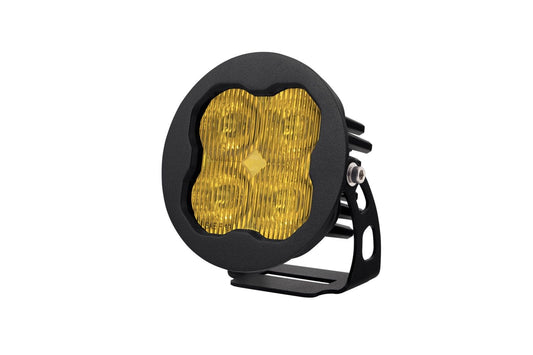 Diode Dynamics SAE Fog / None Stage Series 3" SAE Yellow Pro Round LED Pod (One)