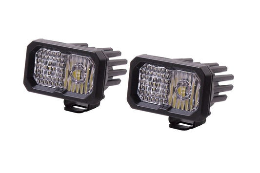 Diode Dynamics Stage Series 2" SAE/DOT White Pro Standard LED Pod (Pair)