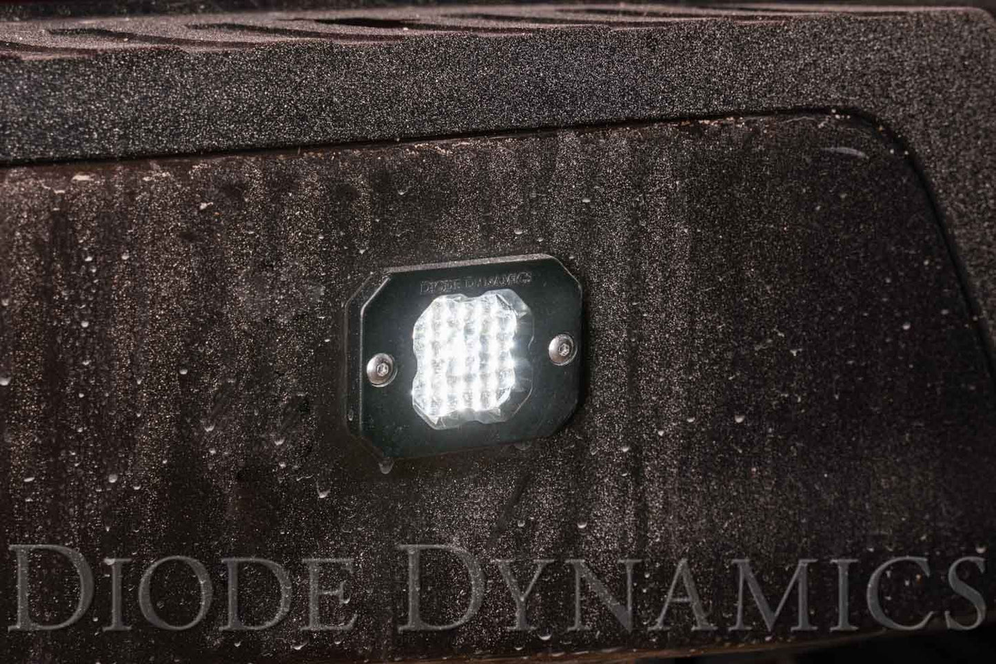 Diode Dynamics Stage Series C1 White Pro Flush Mount LED Pod (One)