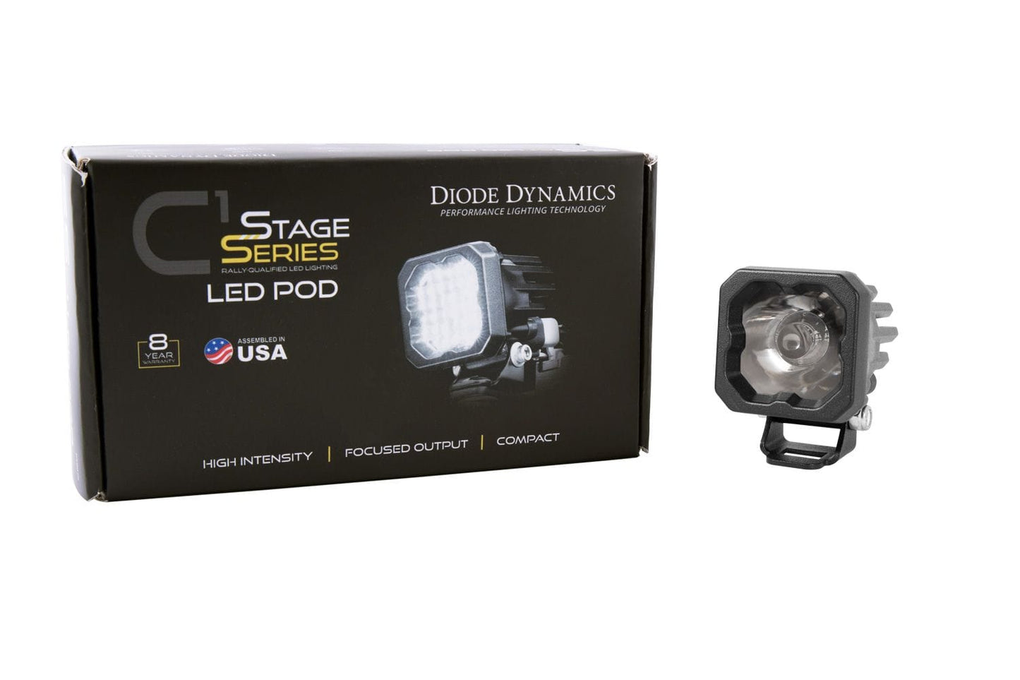 Diode Dynamics Stage Series C1 White Pro Standard LED Pod (One)