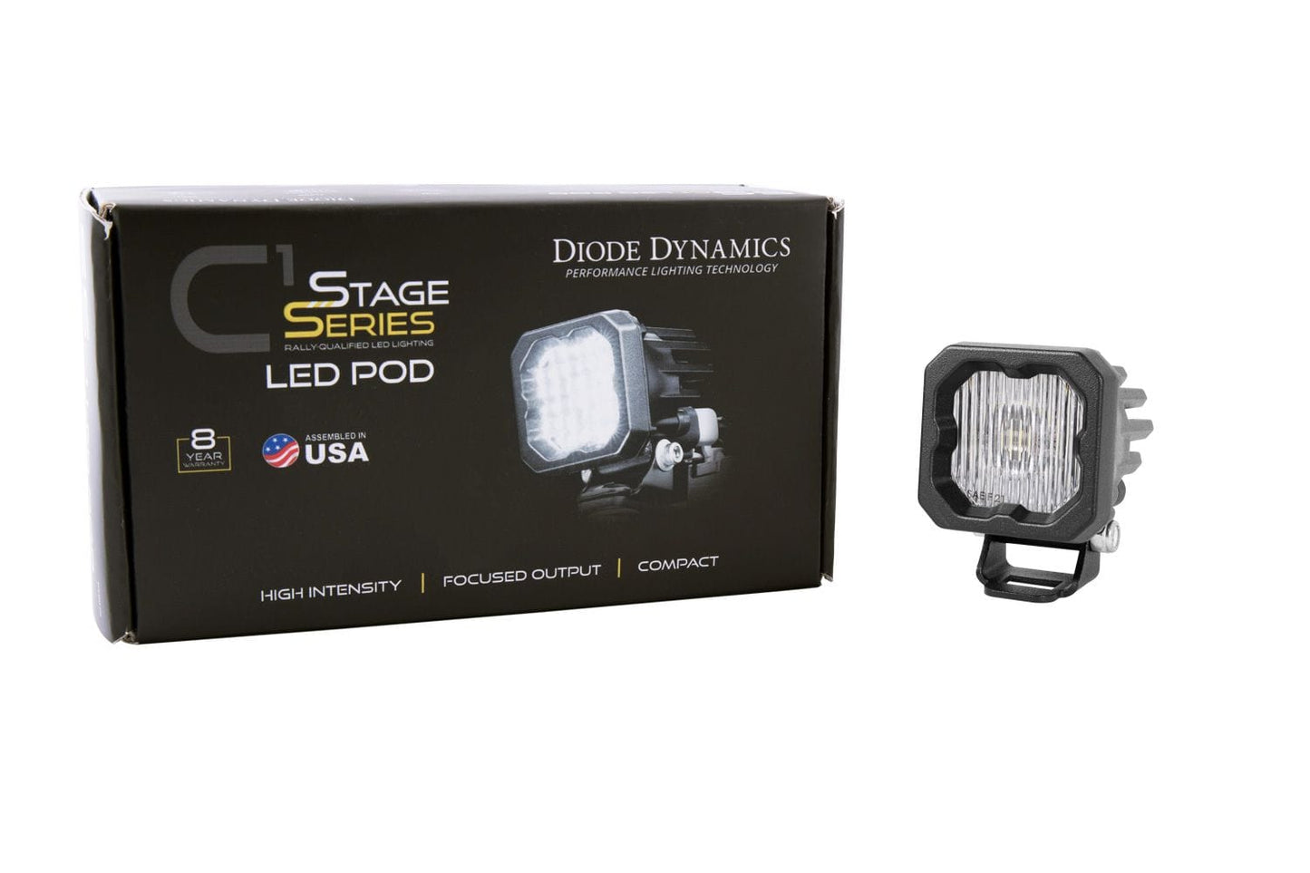 Diode Dynamics Stage Series C1 White SAE Fog Standard LED Pod (One)