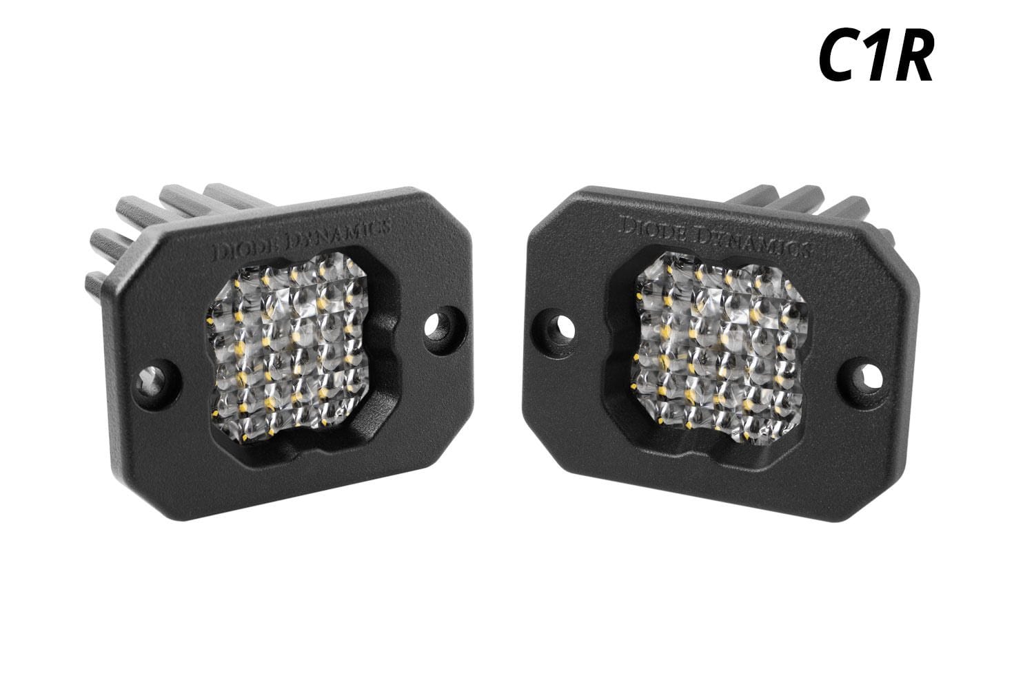 Diode Dynamics Stage Series C1R White Flood Flush Mount LED Pod (Pair)