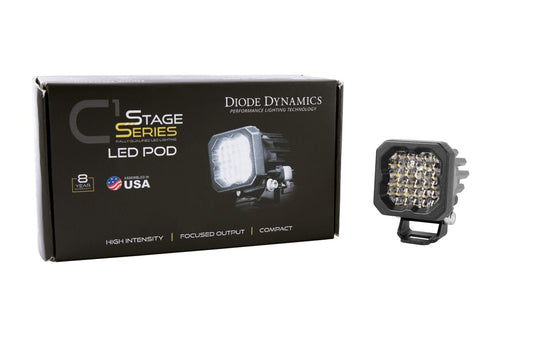 Diode Dynamics Stage Series C1R White Flood Standard LED Pod (One)