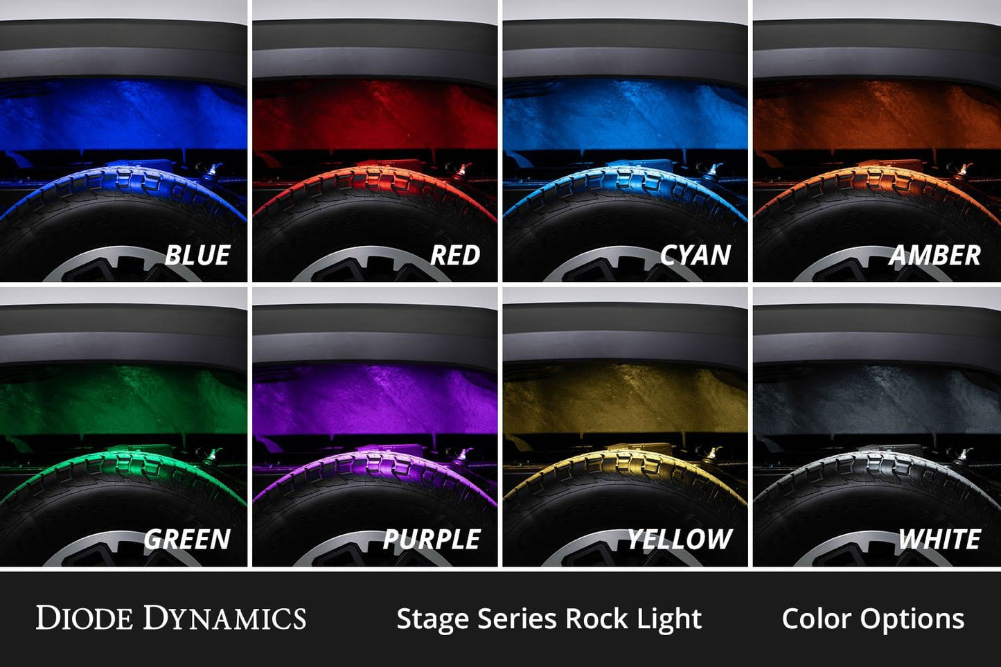 Diode Dynamics Stage Series RGBW LED Rock Light (Add-On 2-Pack)