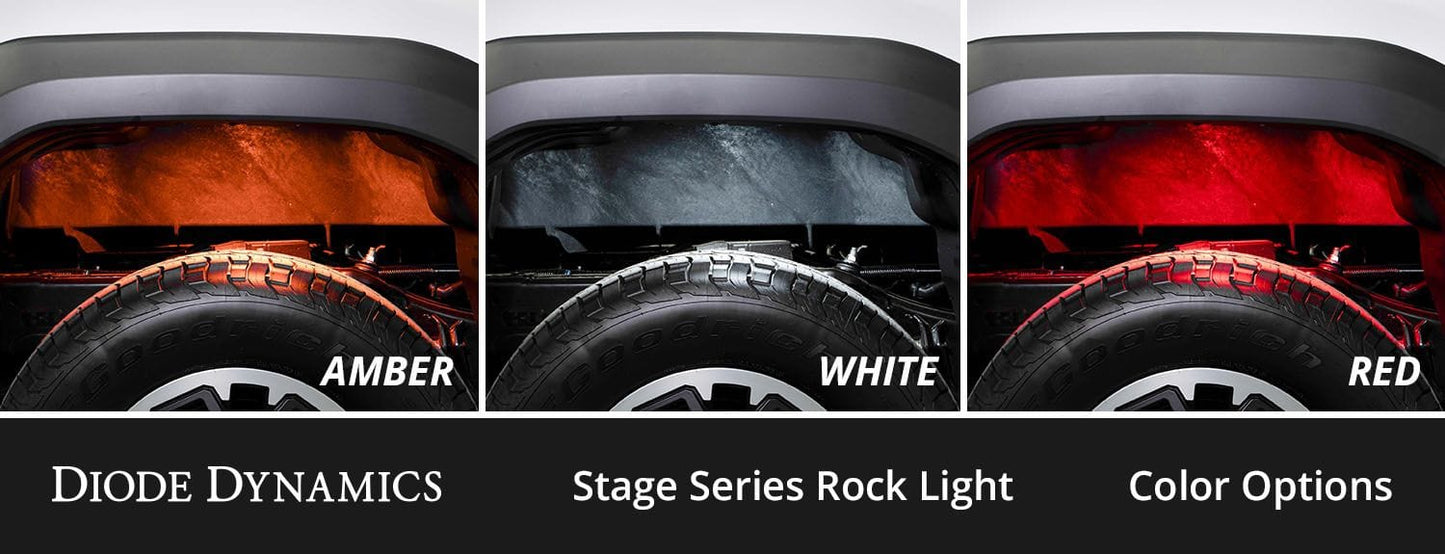 Diode Dynamics Stage Series Single-Color LED Rock Light Kit (12-Pack)