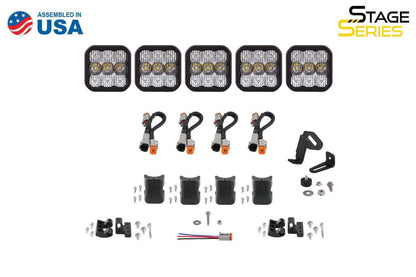 Diode Dynamics White Combo / Sport SS5 CrossLink 5-Pod LED Light Bar (One)