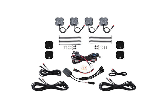 Diode Dynamics Yes / Yes Stage Series RGBW LED Rock Light Kit (4-Pack)