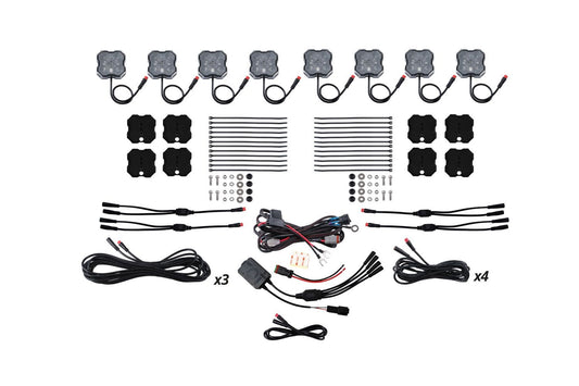 Diode Dynamics Yes / Yes Stage Series RGBW LED Rock Light Kit (8-Pack)