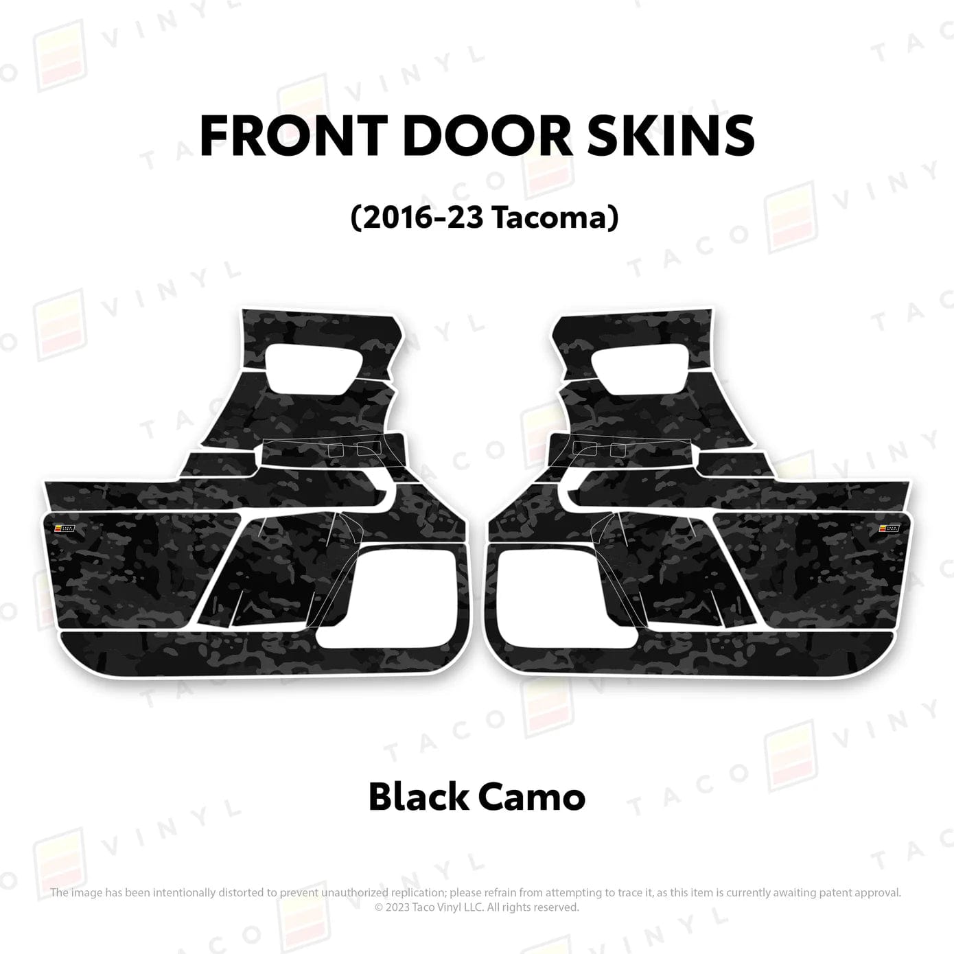 TacomaForce 2016-2023 3rd Gen Tacoma Door Skins – Ultimate Protection & Style