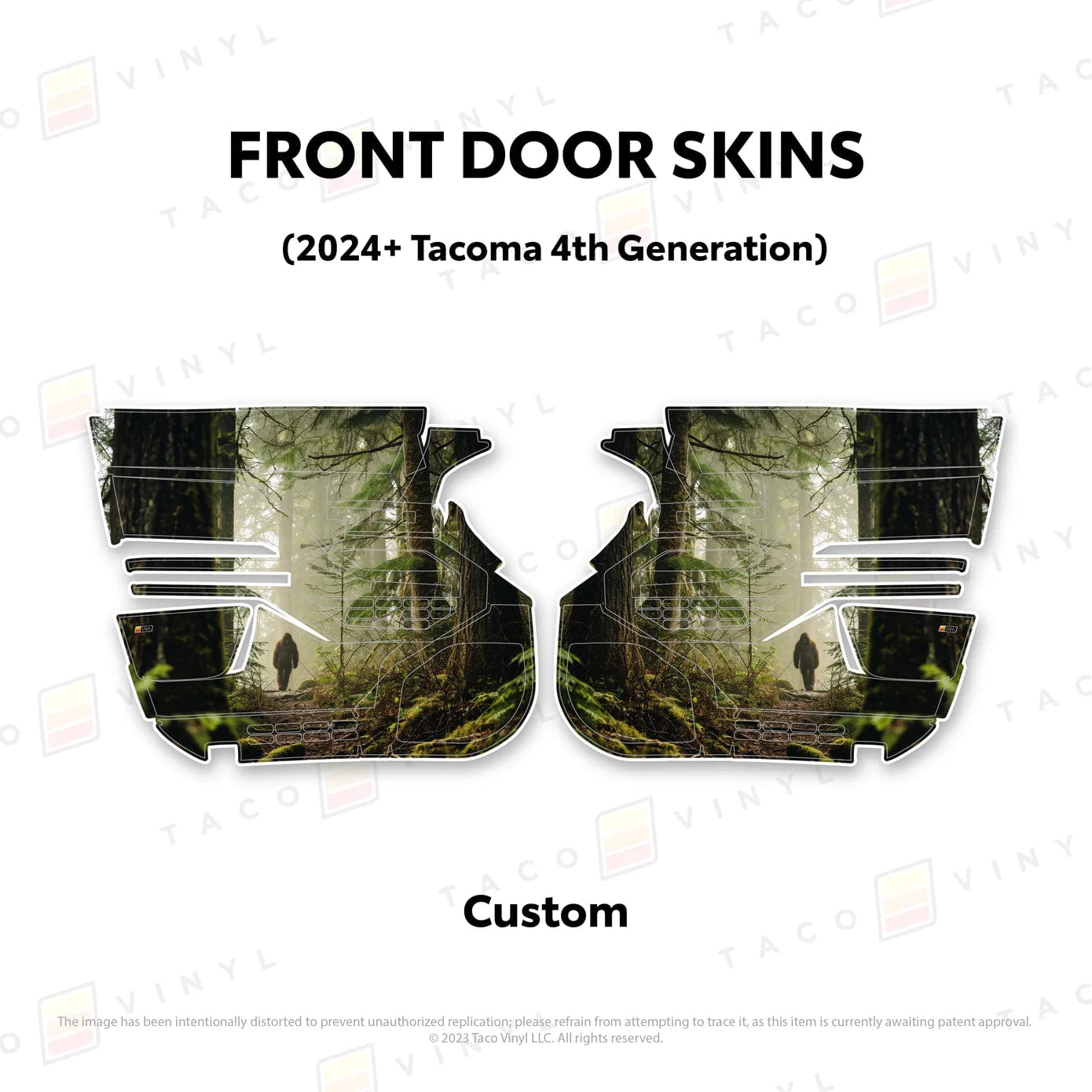 TacomaForce Front Driver/ Passenger / Custom (email support@tacomaforce.com) 4th Gen Tacoma Door Skins