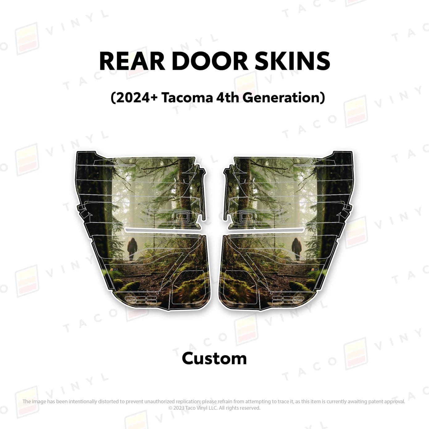 TacomaForce Rear Driver/ Passenger / Custom (email support@tacomaforce.com) 4th Gen Tacoma Door Skins